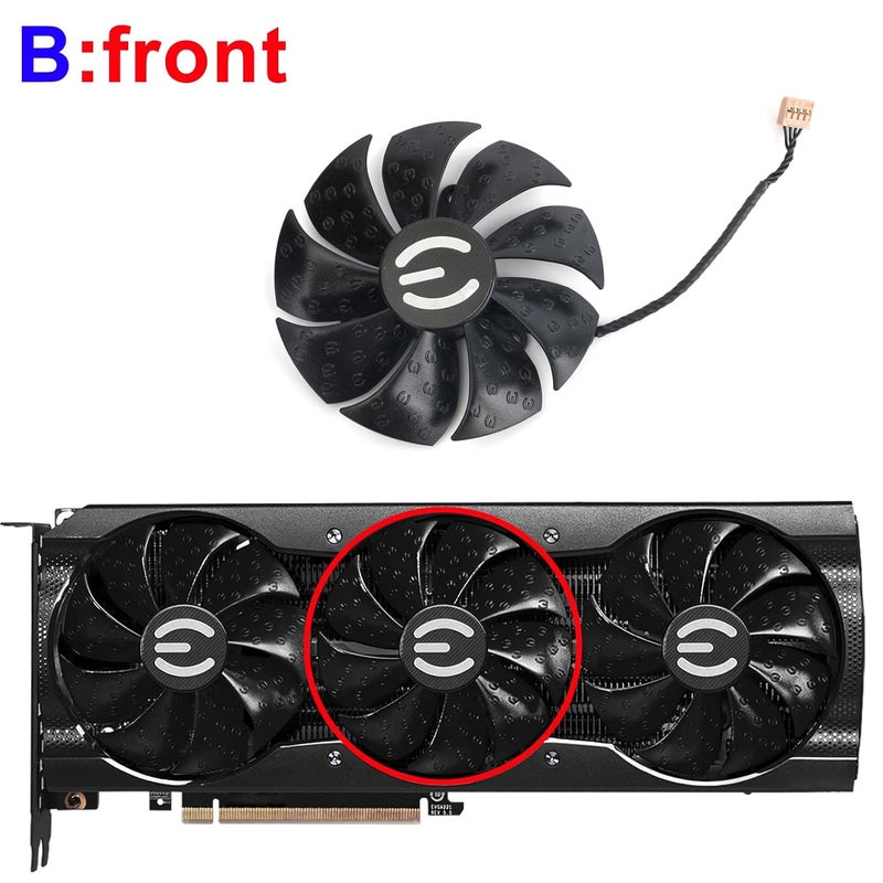 inRobert PLA09215S12H Graphics Card Fan for EVGA RTX 3070 3080 Ti 3090 XC3 Black Gaming Cooling Fan (Fan-A) - Image 4